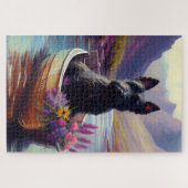 Puzzle Scottish Terrier sur une pagaie : une aventure Pit (Horizontal)