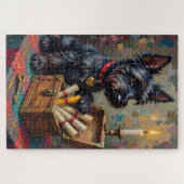 Puzzle Scottish Terrier Valentine's Day Secret Love Chest (Horizontal)