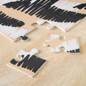 Puzzle Scribble Zebra Leopard : Fourrure Vintage (Côté)