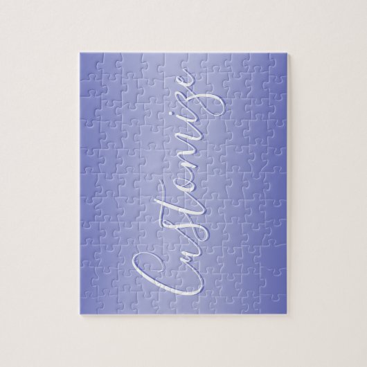 Puzzle Script cursif modifiable | Violet blanc et violet (Vertical)