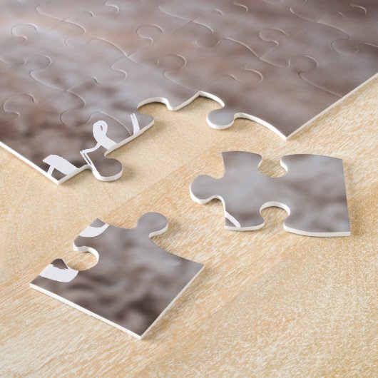 Puzzle Script d'amour de chiot Modèle photo pour animal d (Côté)