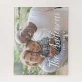 Puzzle Script de calligraphie moderne Famille photo compl (Vertical)