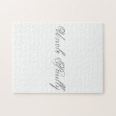 Puzzle Script minimaliste Joli Monogramme 3d (Horizontal)