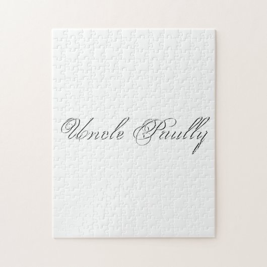 Puzzle Script minimaliste Joli Monogramme 3d (Vertical)