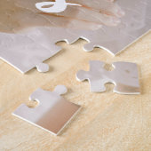 Puzzle Script minimaliste personnalisé 'Besties' Photo &  (Côté)