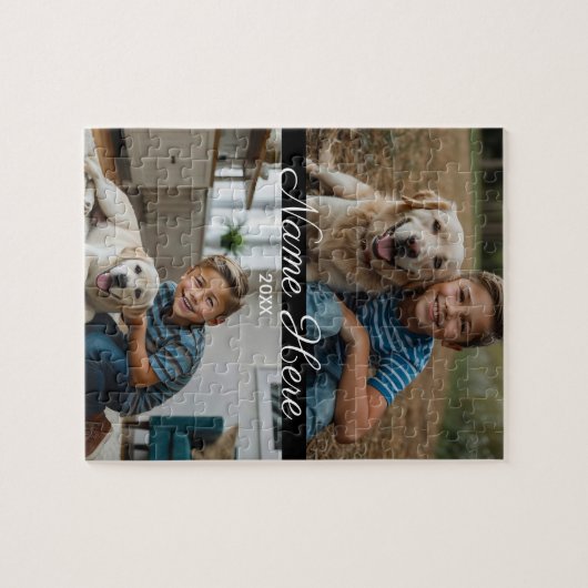 Puzzle Script moderne Texte Animaux de compagnie Photo No (Horizontal)