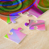 Puzzle Scroll Pastel géométrique abstrait (Côté)