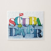 Puzzle Scuba diver colorful scuba diving (Horizontal)