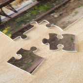 Puzzle Sculpture de chevaux en course (Côté)