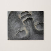 Puzzle Sculpture de pierre douce du visage de Bouddha (Horizontal)