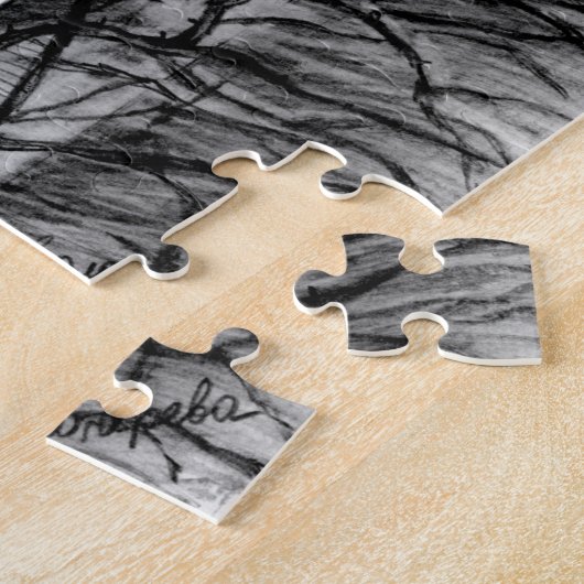 Puzzle Sculpture du château Crayon Art (Côté)