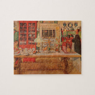 Puzzle Se préparer pour un jeu de cartes par Carl Larsson