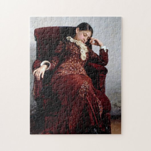Puzzle Se reposer, Ilya Repin (Vertical)