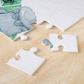 Puzzle Sea Green Watercolor Cute (Côté)