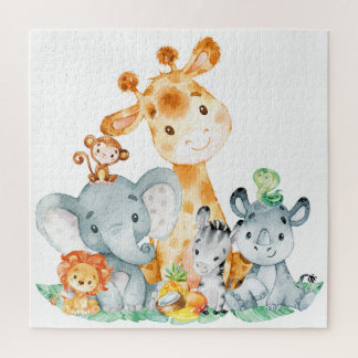 Puzzle Sea Green Watercolor Cute