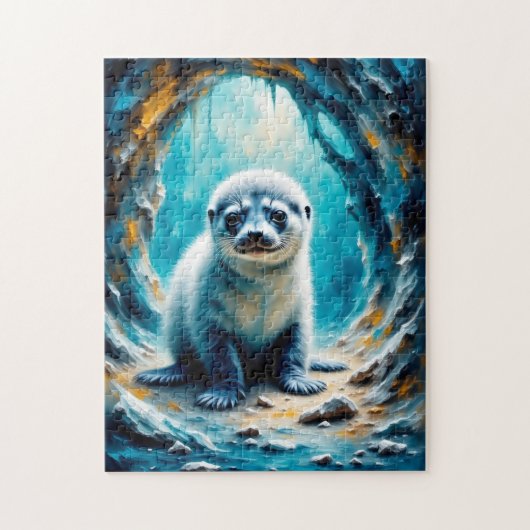 Puzzle Sea Lion Cub (Vertical)