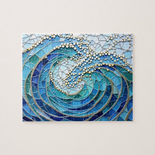 Puzzle Sea of Waves Mosaic Art (Horizontal)