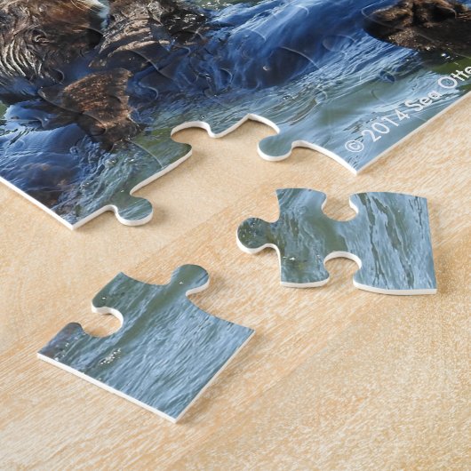 Puzzle Sea Otter Raft (Côté)