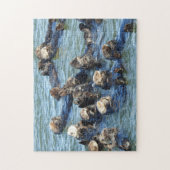 Puzzle Sea Otter Raft (Vertical)