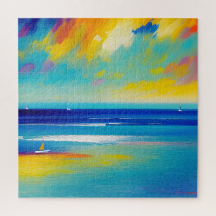 Puzzle Sea Scape 10 "Coincé sur le sable".
