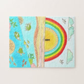 Puzzle Sea Turtle Beach Adventure Happy Place Personnel (Horizontal)