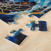 Puzzle Sea Turtle in Expressive Oil Brushwork (Côté)