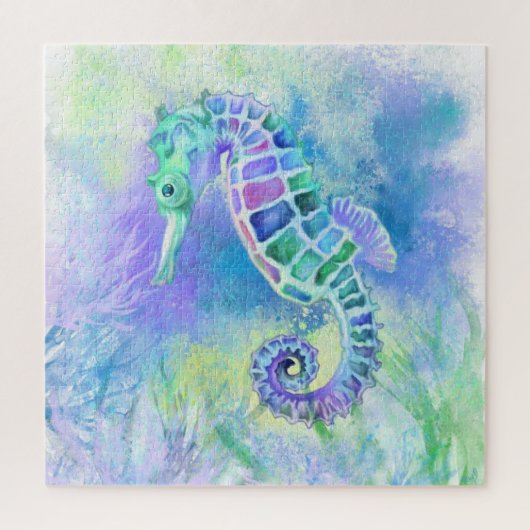 Puzzle Seahorse - Merveilleuse Vie Sous-Marine - Dessin (Vertical)