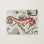 Puzzle Seahorse Shabby (Horizontal)