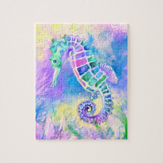 Puzzle Seahorse - Une merveilleuse vie sous-marine - Dess (Vertical)