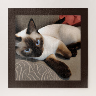 Puzzle Seal Point Siamese Portrait numérique