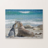 Puzzle Sealion lion de mer mignon bébé chiot, enfants 252 (Horizontal)