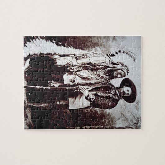 Puzzle Séance Taureau en chef (1831-90) en tournée avec (Horizontal)