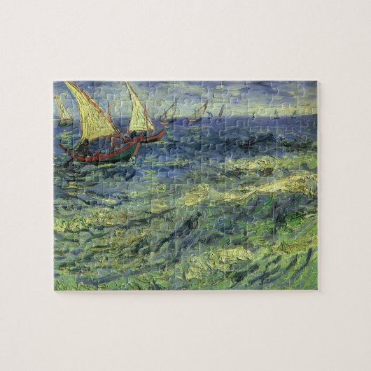 Puzzle Seascape at Saintes Maries by Vincent van Gogh (Horizontal)