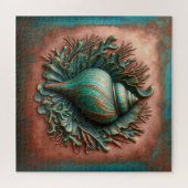 Puzzle Seashell Copper et Patina Beach House (Horizontal)