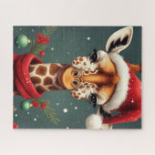 Puzzle Season Greetings Giraffe (Horizontal)