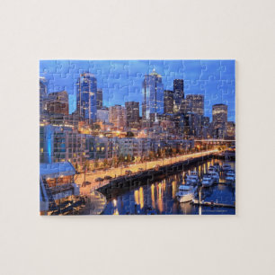 Puzzle Seattle Skyline et port, État de Washington