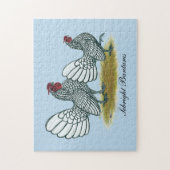 Puzzle Sebright Bantams : Silver (Vertical)