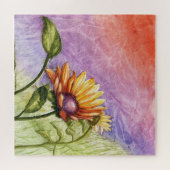 Puzzle Secrets de tournesol au coucher du soleil (Horizontal)