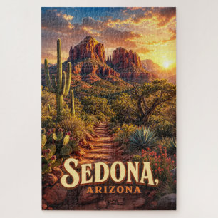 Puzzle Sedona Arizona Coucher de Soleil Roche Rouge Déser