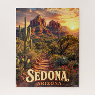 Puzzle Sedona Arizona Coucher de Soleil Roche Rouge Déser