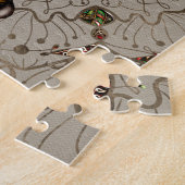 Puzzle Seigneur Ganesha - couleur sur la toile (Côté)