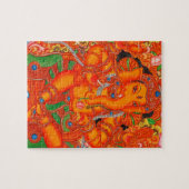 PUZZLE SEIGNEUR INDIEN DU SUD GANESH TANJORE PAINTING (Horizontal)