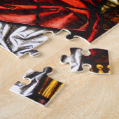 Puzzle Seigneur Jésus sur le verre souillé de trône (Côté)