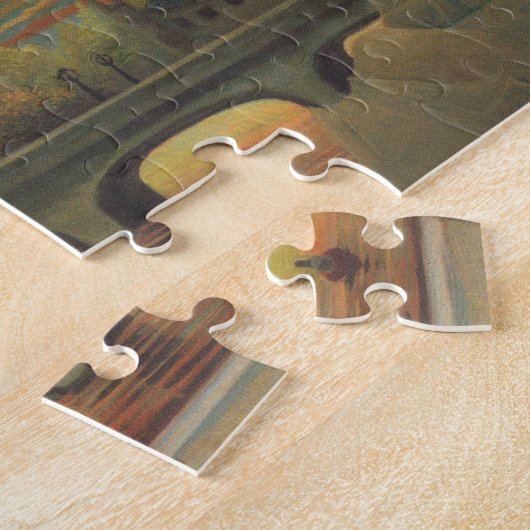 Puzzle Seine and Eiffel Tower at Sunset by Henri Rousseau (Côté)