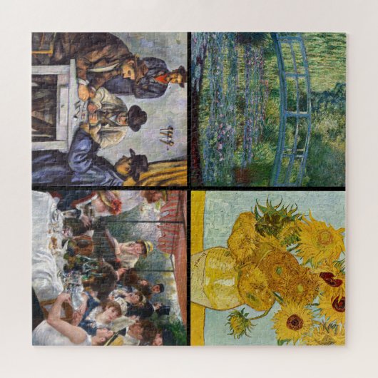 Puzzle Sélection de divers chefs-d'oeuvre impressionniste (Horizontal)