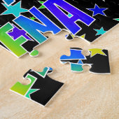 Puzzle "SELENA" Prénom, Amusant "HEUREUX ANNIVERSAIRE" (Côté)