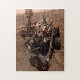 Puzzle Selfie de Mars Curiosity paysage martien rouge