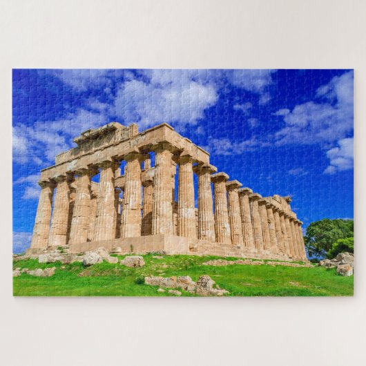 Puzzle Selinunte tempel op Sicilië Legpuzzel (Horizontaal)