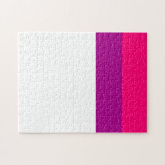 Puzzle Semi-bisexual pride flag (Horizontal)