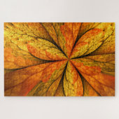 Puzzle Sensation d'automne, Fleur Abstraite fractale mode (Horizontal)